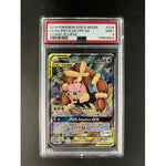 PSA9 2019 Pokemon FA/M.LPNY & JGLYPF.GX 226/236 - Cosmic Eclipse Graded Card