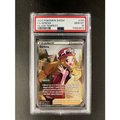 PSA10 2022 Pokemon FA/Serena 193/195 - Silver Tempest Graded Card