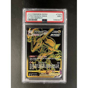 PSA9 2022 Pokemon FA/Rayquaza Vmax TG29/TG30 - Silver Tempest Graded Card