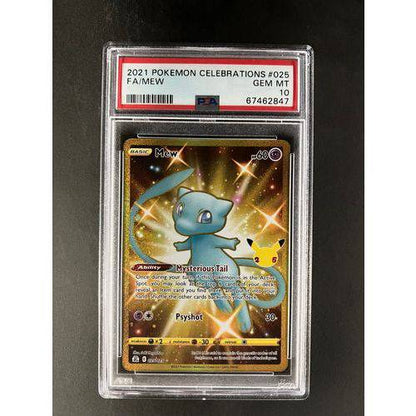 PSA10 2021 Pokemon FA/Mew 025/025 - Celebrations Graded Card