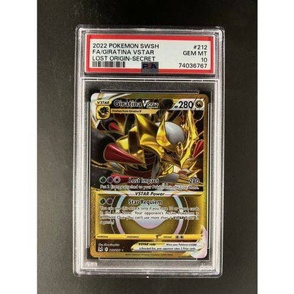 PSA10 2022 Pokemon FA/Giratina Vstar 212/196 - Lost Origin Graded Card