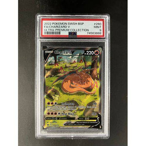 PSA9 2022 Pokemon FA/Charizard V SWSH260 - Ultra-Premium Collection Graded Card