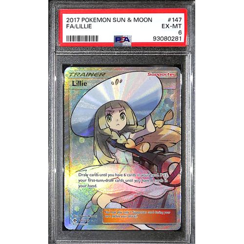 PSA6 - 2017 Pokemon - FA/ Lillie 147/149 - Sun & Moon Graded Card