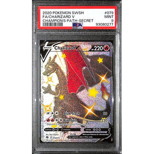 PSA9 - 2020 Pokemon - FA/ Charizard V 079/073 - Champion's Path Graded Card