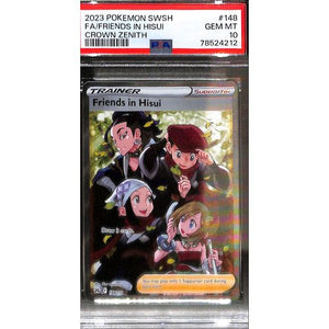 PSA10 - 2023 Pokemon FA/Friends In Hisui 148/159 Crown Zenith - TCGroupAU