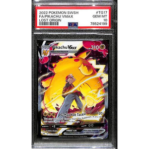 PSA10 - 2022 Pokemon FA/Pikachu VMAX TG17/TG30 Lost Origin - TCGroupAU