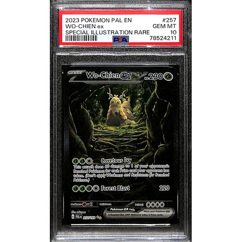 PSA10 - 2023 Pokemon Pal EN Wo-Chien EX 257/193 Special Illustration Rare - TCGroupAU