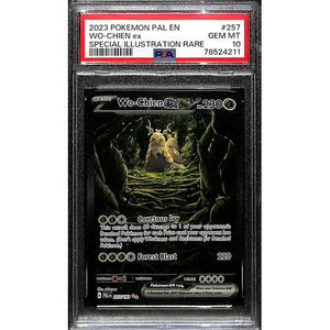 PSA10 - 2023 Pokemon Pal EN Wo-Chien EX 257/193 Special Illustration Rare - TCGroupAU