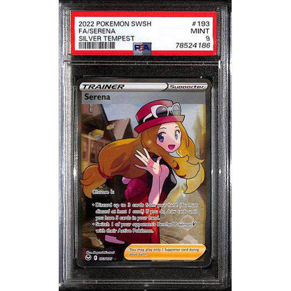 PSA9 2022 Pokemon SWSH FA/Serena 193/195 - Silver Tempest - TCGroupAU