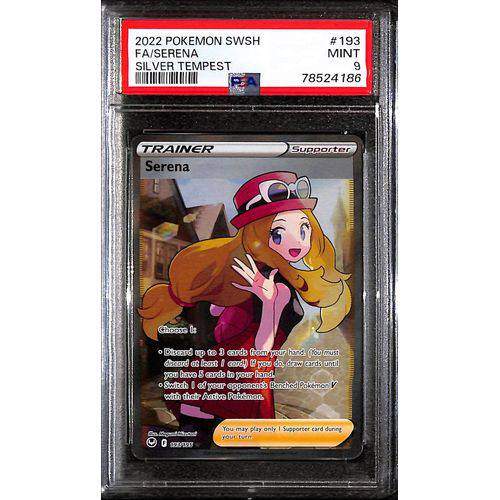 PSA9 2022 Pokemon SWSH FA/Serena 193/195 - Silver Tempest - TCGroupAU