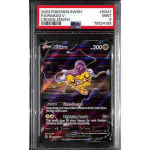 PSA9 2023 Pokemon SWSH FA/Raikou V GG41/GG70 - Crown Zenith - TCGroupAU