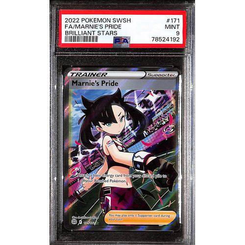 PSA9 2022 Pokemon SWSH FA/Marnie's Pride 171/172 - Brilliant Stars - TCGroupAU