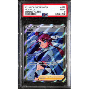 PSA9 2021 Pokemon SWSH FA/Skyla 072/072 - Shining Fates - TCGroupAU