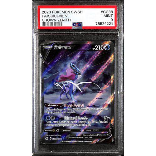 PSA9 2023 Pokemon SWSH FA/Suicune V GG38/GG70 - Crown Zenith - TCGroupAU