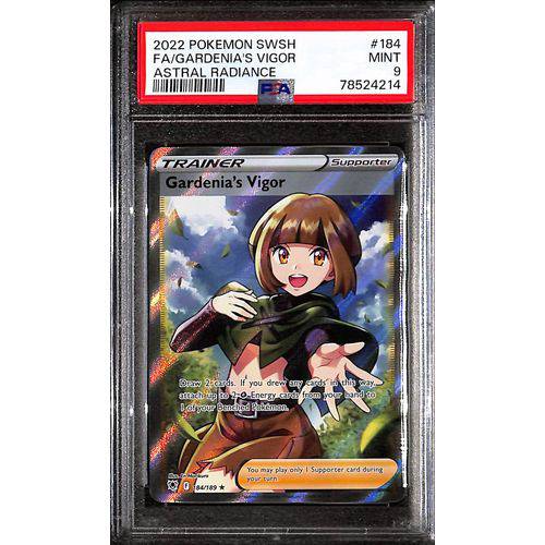 PSA9 2022 Pokemon SWSH FA/Gardenia's Vigor 184/189 - Astral Radiance - TCGroupAU