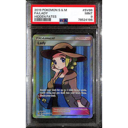 PSA9 2019 Pokemon s&m FA/Lady SV86/SV94 - Hidden Fates - TCGroupAU