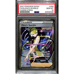 PSA10 - 2021 Pokemon - FA/Elesa's Sparkle 260/264 - Fusion Strike - TCGroupAU