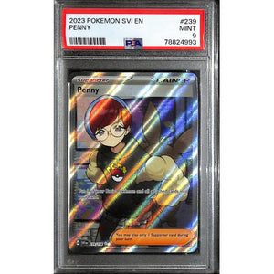 PSA9 - 2023 Pokemon - Penny 239/198 Graded Card