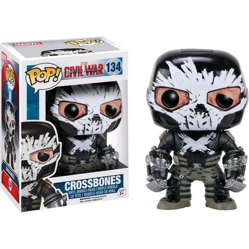 Pop! Vinyl - Marvel Captain America Civil War 134 Crossbones - Bobble Head - TCGroupAU