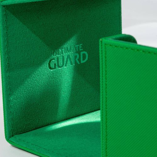 Ultimate Guard Sidewinder 80+ Xenoskin Monocolor Green Deck Box - PokéBox Australia