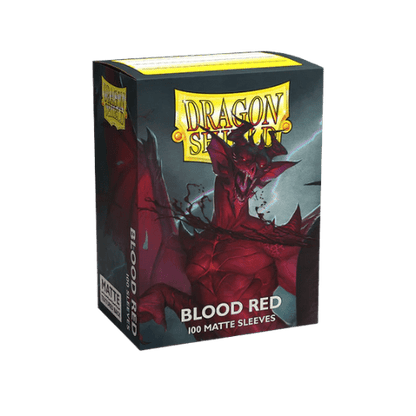 Dragon Shield - Standard Matte Blood Red Sleeves - 100 Pack Card Protector