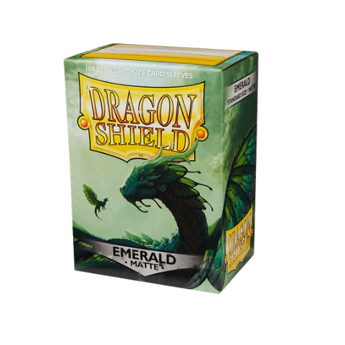 Dragon Shield - Standard Emerald Matte Sleeves - 100 Pack Card Protector