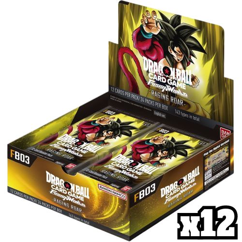 Dragon Ball Super Card Game - Fusion World - Raging Roar [FB03] x12 Booster Box [Sealed Case] Booster Box