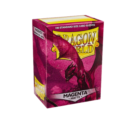 Dragon Shield - Standard Matte Magenta Sleeves - 100 Pack Card Protector