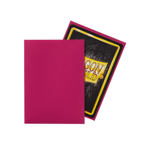 Dragon Shield - Standard Matte Magenta Sleeves - 100 Pack Card Protector