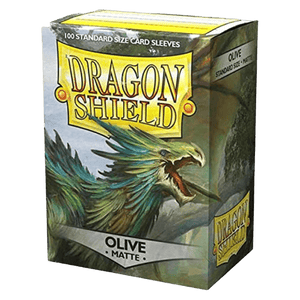 Dragon Shield - Standard Matte Olive Sleeves - 100 Pack Card Protector