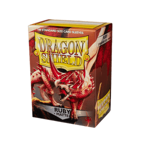 Dragon Shield - Standard Matte Ruby Sleeves - 100 Pack Card Protector