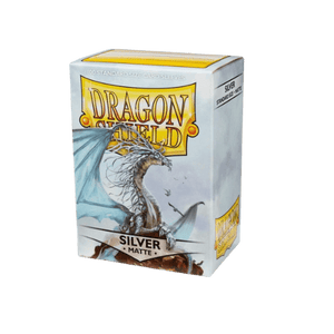 Dragon Shield - Standard Silver Matte Sleeves - 100 Pack Card Protector