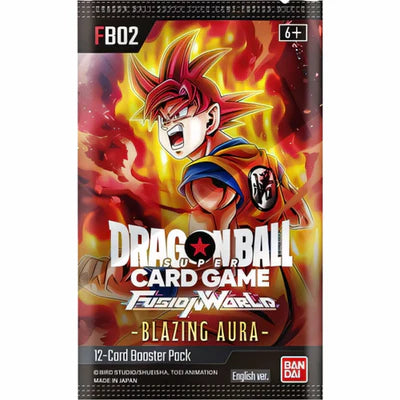 Dragon Ball Super Card Game - Fusion World - Blazing Aura [FB02] - Booster Pack Collectible Trading Cards