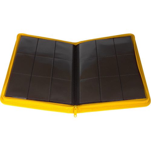 Palms Off Gaming - 9 Pocket Zip Trading Card Binder - Yellow - TCGroupAU