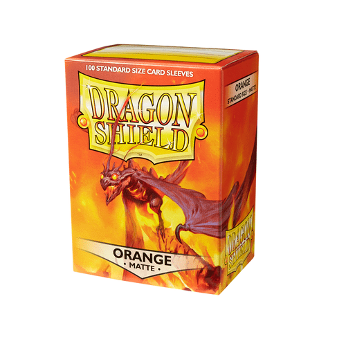 Dragon Shield - Standard Matte Orange Sleeves - 100 pack - TCGroupAU