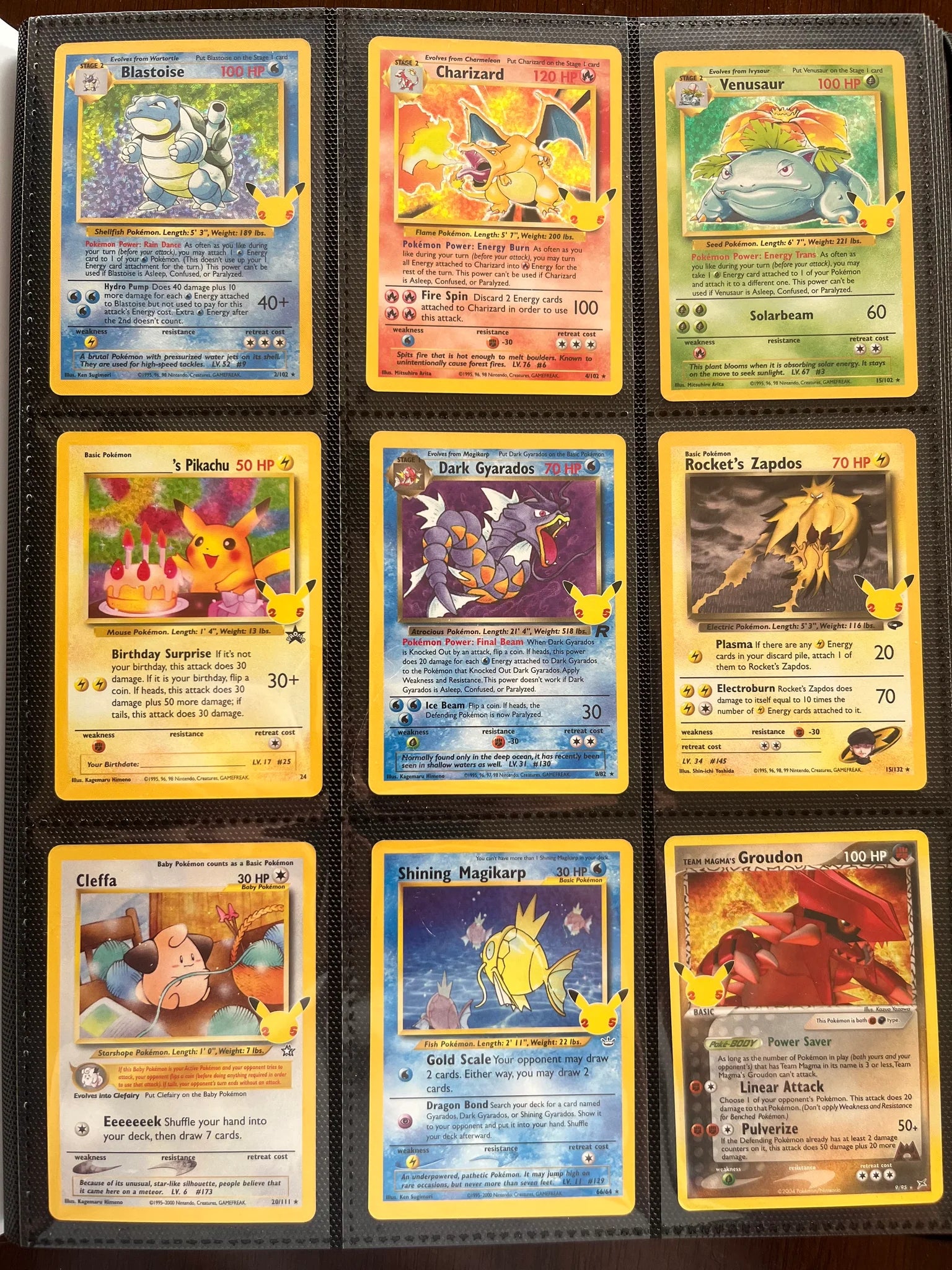 Pokémon Trading Card Game - 25th Anniversary Celebrations - Complete Master Set Collectible Trading Cards