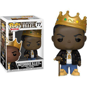 Pop! Vinyl - The Notorious B.I.G 77 Notorious B.I.G With Crown - TCGroupAU