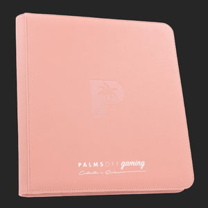 Palms Off Gaming - 12 Pocket Zip Trading Card Binder - Pink Binder