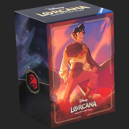 Disney Lorcana Trading Card Game - Deck Box - Aladdin - Shimmering Skies Deck Box