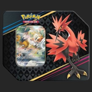 Pokémon Trading Card Game - Crown Zenith - Zapdos Tin Collectible Trading Cards