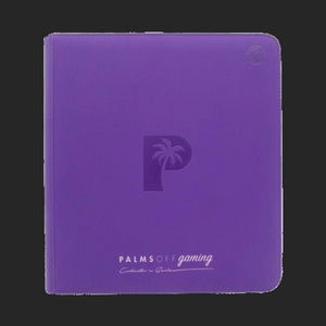 Palms Off Gaming - 12 Pocket Zip Trading Card Binder - Purple Binder