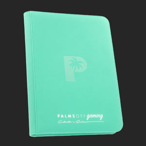 Products Palms Off Gaming - 9 Pocket Zip Trading Card Binder - Tuquoise Binder