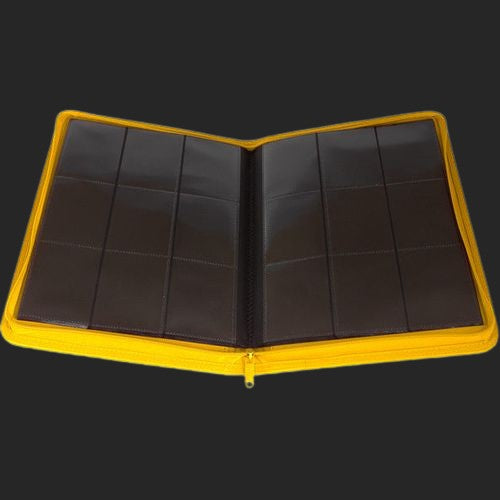 Palms Off Gaming - 9 Pocket Zip Trading Card Binder - Yellow - TCGroupAU