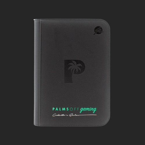 Palms Off Gaming - 4 Pocket Zip Trading Card Binder - Black Binder