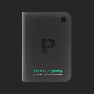 Palms Off Gaming - 4 Pocket Zip Trading Card Binder - Black Binder