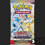 Pokémon Trading Card Game - Scarlet & Violet 8.5 - Prismatic Evolutions - x36 Loose Pack Bundle Single Packs