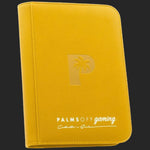 Palms Off Gaming - 4 Pocket Zip Trading Card Binder - Yellow - TCGroupAU