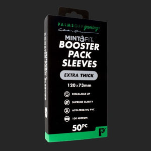 Palms Off Gaming - Booster Pack Mint-Fit Sleeves - Extra Thick - 50pc Card Protector