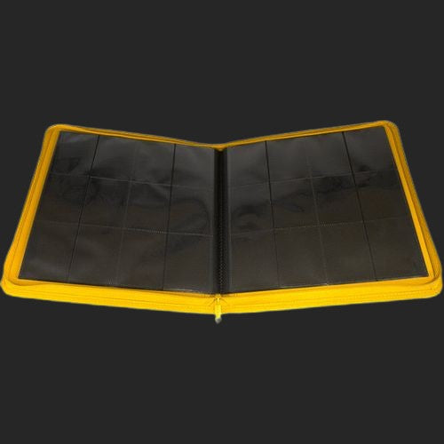 Palms Off Gaming - 12 Pocket Zip Trading Card Binder - Yellow - TCGroupAU