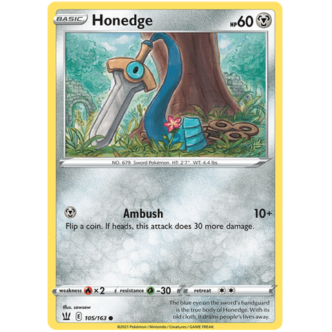 Honedge 105/163 - Battle Styles - Pokemon Single Card